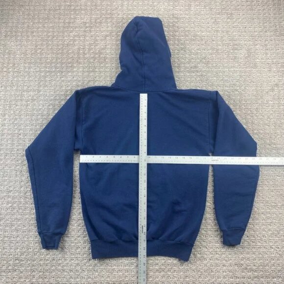 Skid Row Bro Sweater Men Small S Navy Blue Hoodie Pull Over Hanes Comfort Blend - Picture 4 of 7
